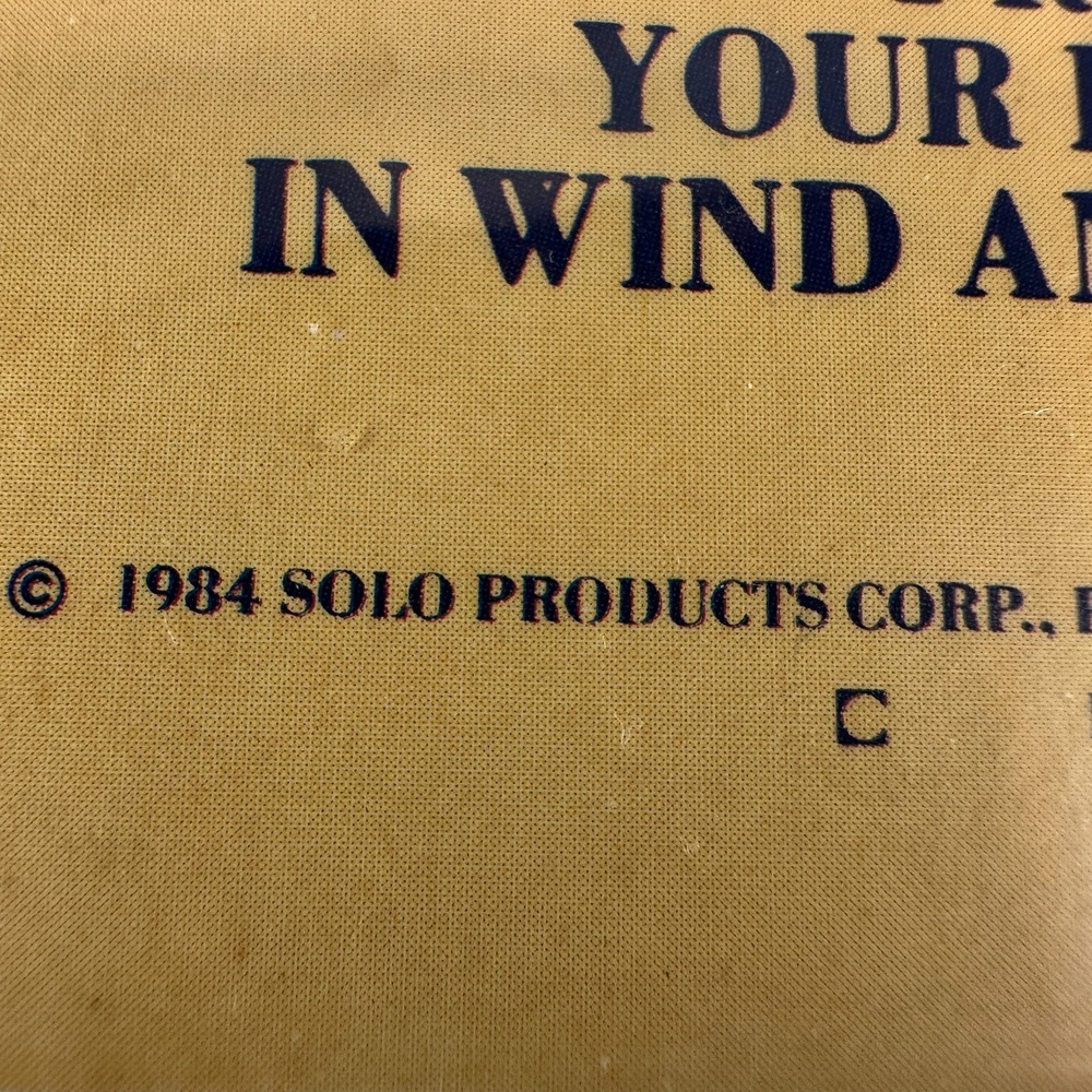 SOLO Peaked Vinyl Rain Hood Bonnet Hat Clear Daisies VTG NEW Sealed Hong Kong - Picture 6 of 9